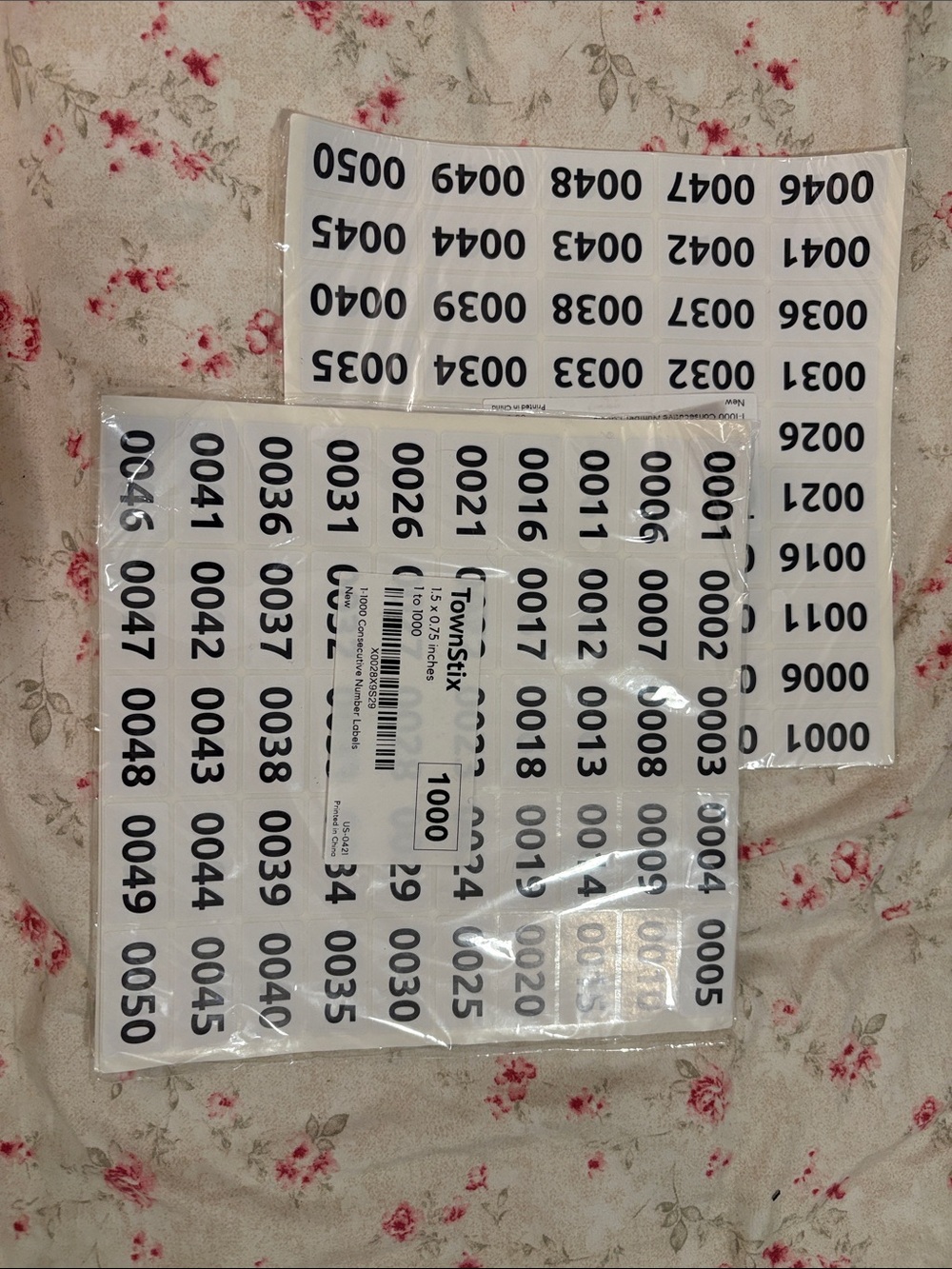 Dymo Label Maker and White Number Stickers